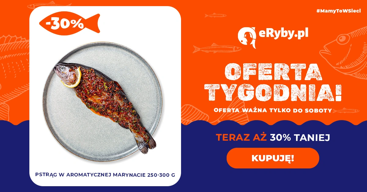Produkt tygodnia: pstrąg w marynacie - 30%